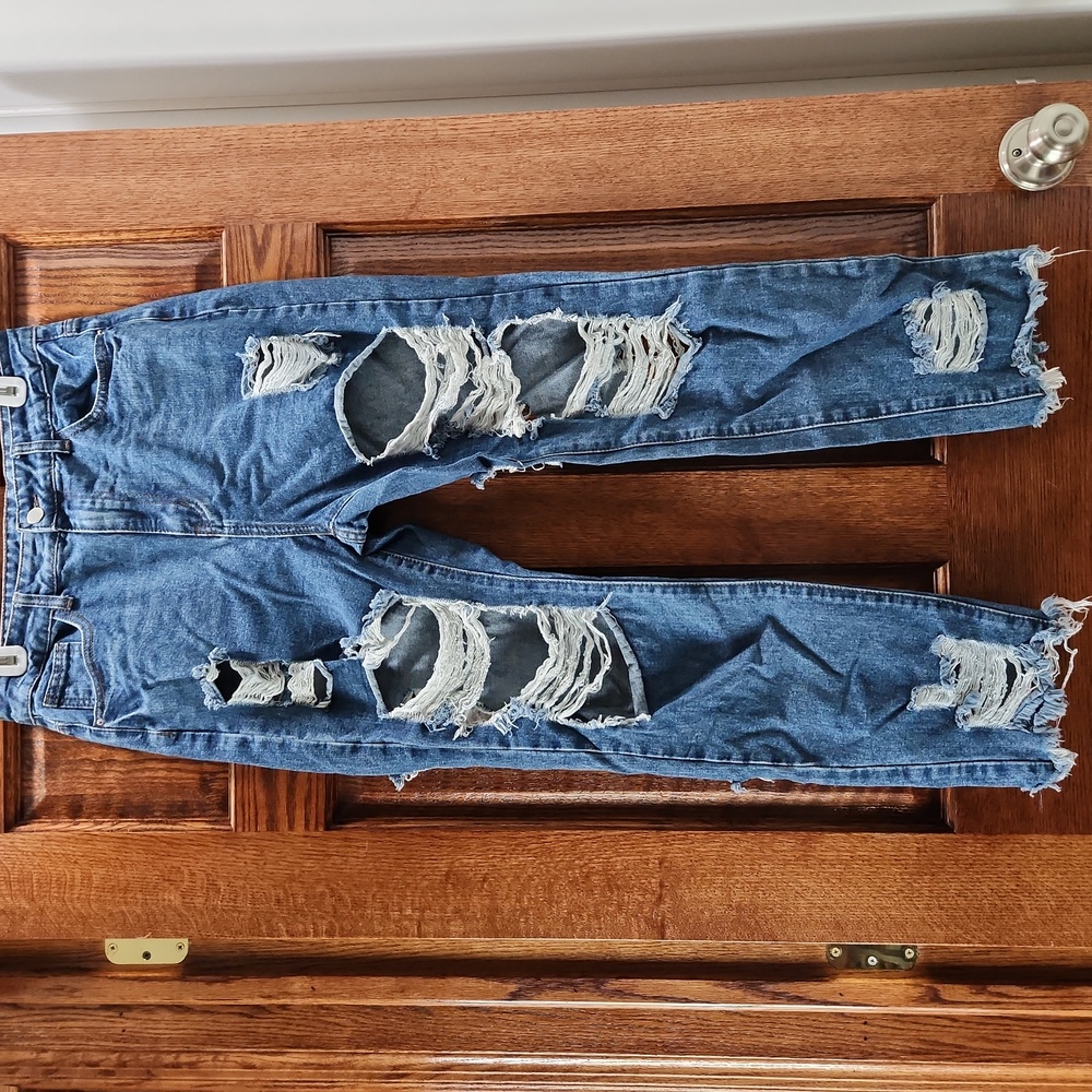 Shein distressed jeans